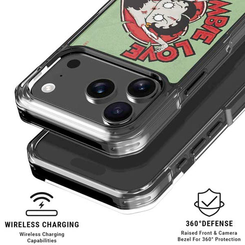 Betty Boop Zombie Love iPhone 18 Pro Clear Case