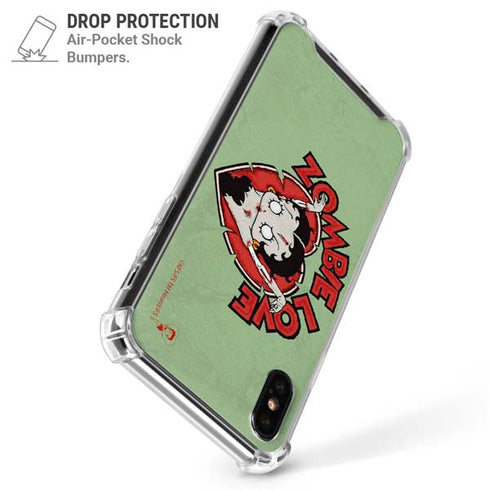 Betty Boop Zombie Love iPhone X/XS Clear Case