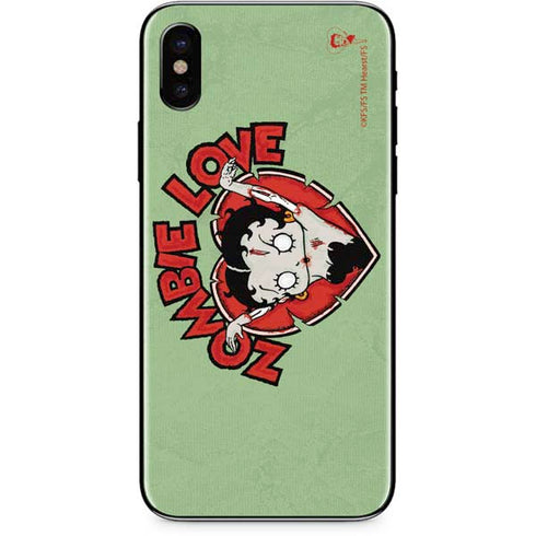 Betty Boop Zombie Love iPhone XS Skin
