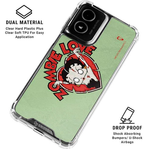 Betty Boop Zombie Love Moto G Power 5G (2024) Clear Case