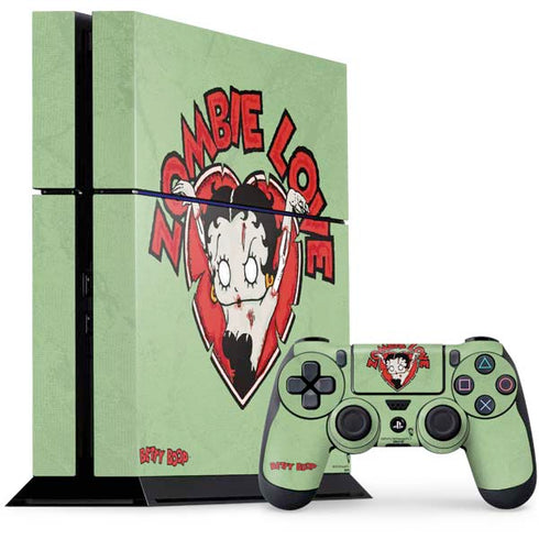 Betty Boop Zombie Love PS4 Console and Controller Bundle Skin