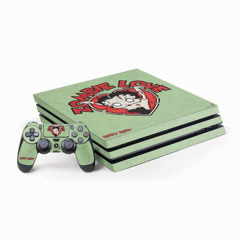 Betty Boop Zombie Love PS4 Pro Bundle Skin