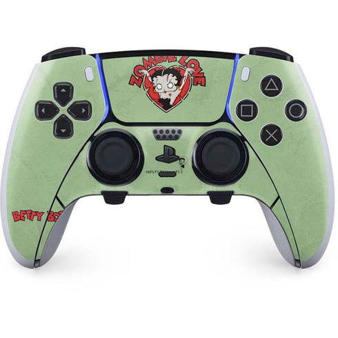 Betty Boop Zombie Love PS5 DualSense Edge Pro Controller Skin