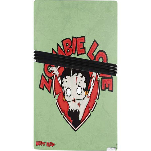 Betty Boop Zombie Love PS5 Pro Console Skin