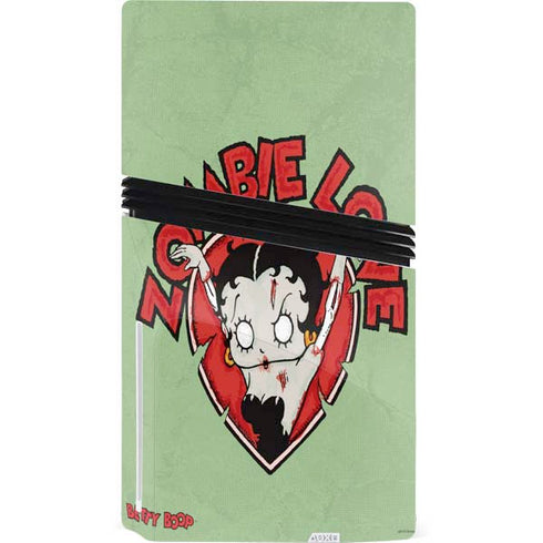 Betty Boop Zombie Love PS5 Pro Disk Console Skin