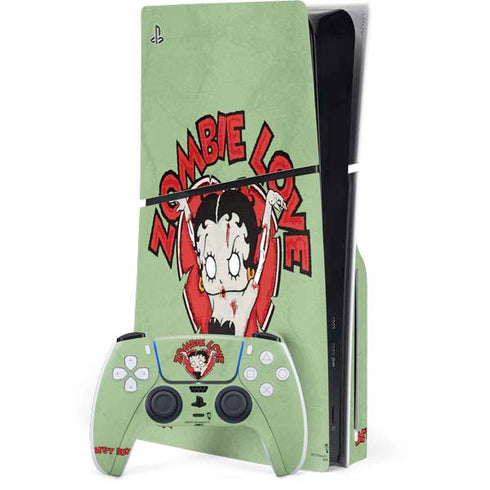 Betty Boop Zombie Love PlayStation PS5 Skins