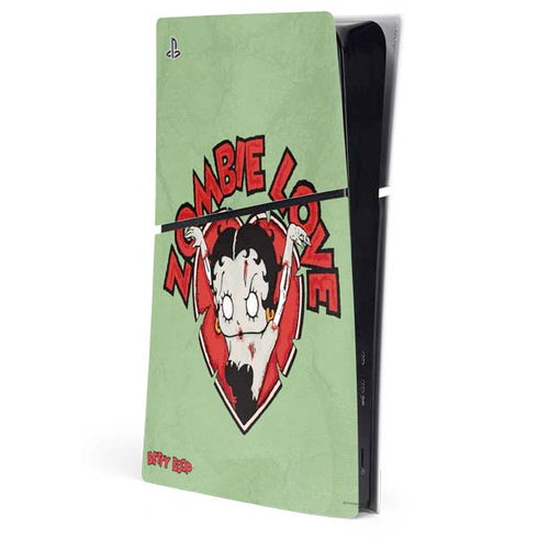 Betty Boop Zombie Love PS5 Slim Digital Edition Console Skin