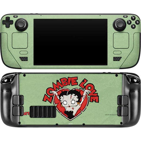Betty Boop Zombie Love Steam Deck Handheld Gaming Computer OLED Skin