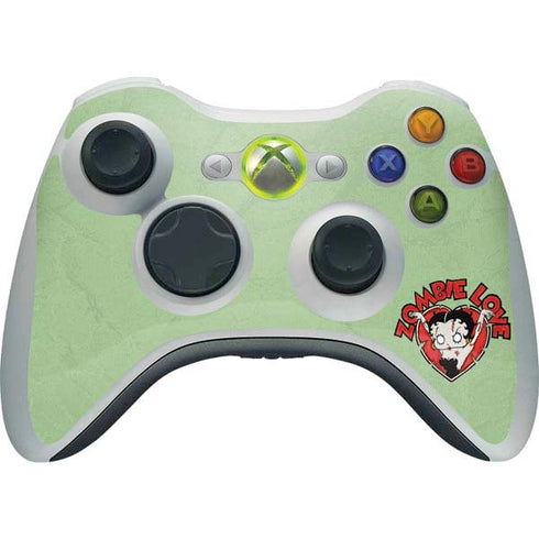 Betty Boop Zombie Love Xbox 360 Wireless Controller Skin