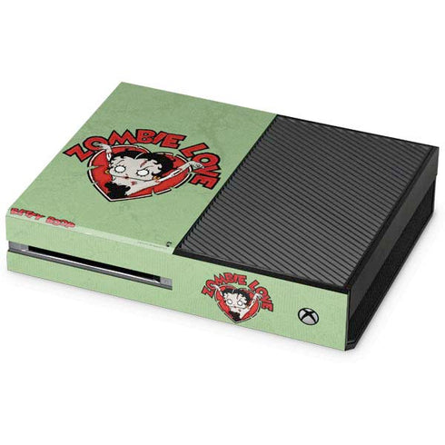 Betty Boop Zombie Love Xbox One Console Skin