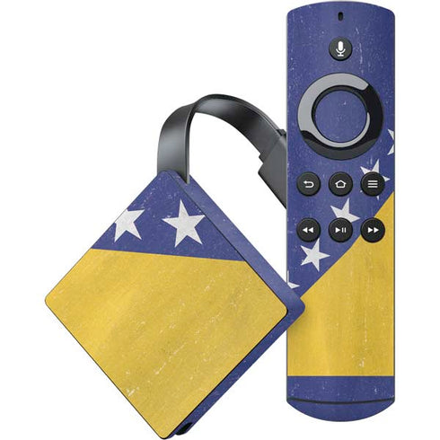 Bosnia and Herzegovina Flag Distressed Amazon Fire TV Skin
