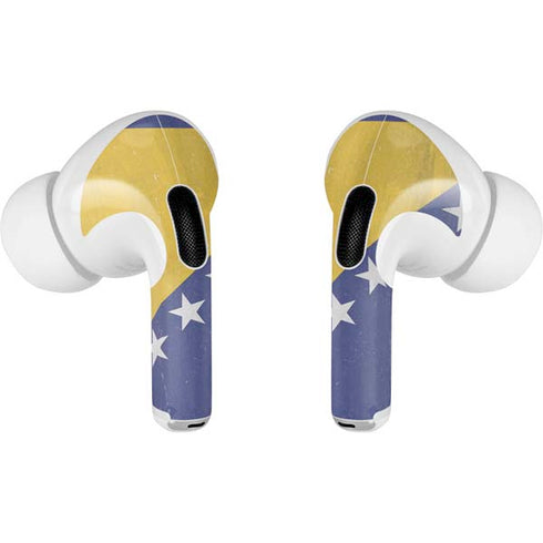 Bosnia and Herzegovina Flag Distressed AirPods Skins