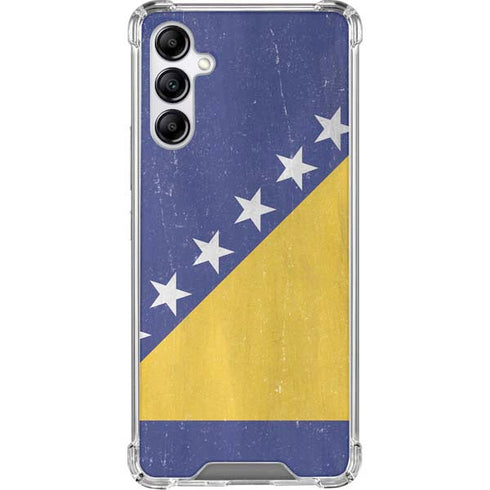 Bosnia and Herzegovina Flag Distressed Gabb Phone 4 Clear Case