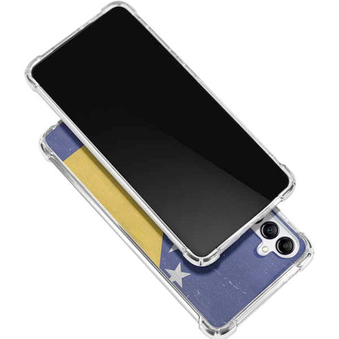 Bosnia and Herzegovina Flag Distressed Galaxy A16 5G Clear Case