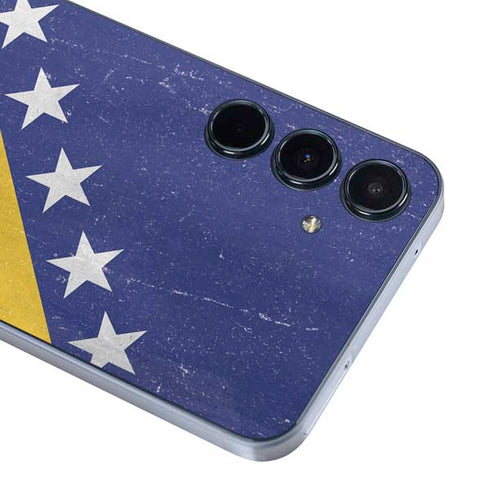 Bosnia and Herzegovina Flag Distressed Galaxy A55 5G Skin