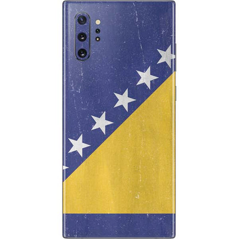 Bosnia and Herzegovina Flag Distressed Galaxy Note 10 Plus Skin