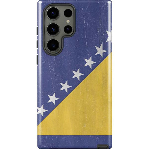 Bosnia and Herzegovina Flag Distressed Galaxy S23 Ultra Pro Case