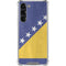 Bosnia and Herzegovina Flag Distressed Galaxy S24 FE Clear Case