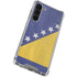 Bosnia and Herzegovina Flag Distressed Galaxy S24 FE Clear Case
