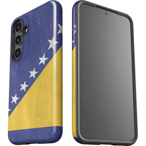 Bosnia and Herzegovina Flag Distressed Galaxy S25 Impact Case