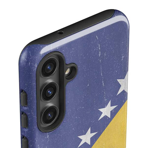 Bosnia and Herzegovina Flag Distressed Galaxy S25 Plus Impact Case
