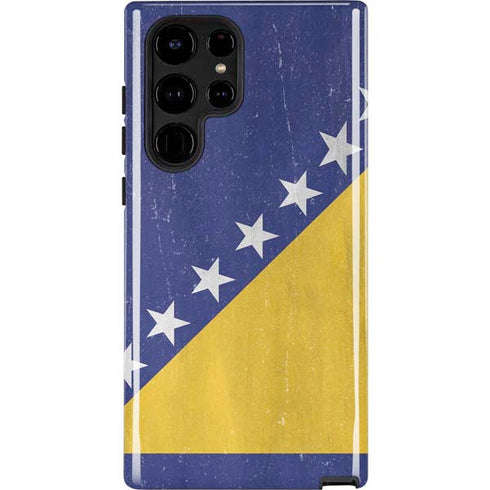 Bosnia and Herzegovina Flag Distressed Galaxy Cases