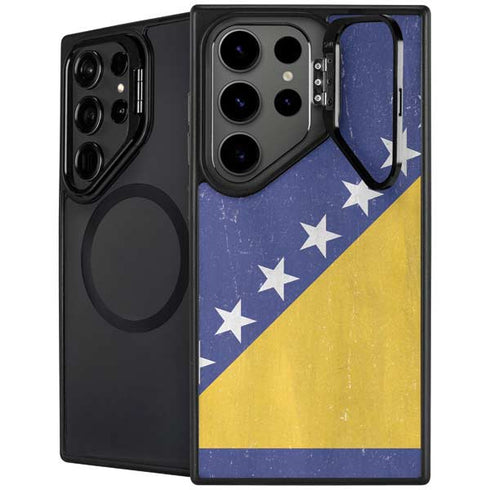 Bosnia and Herzegovina Flag Distressed Galaxy S24 Ultra Kickstand Case