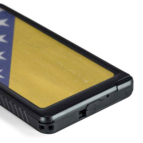 Bosnia and Herzegovina Flag Distressed Galaxy S24 Ultra Waterproof Case