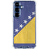 Bosnia and Herzegovina Flag Distressed Galaxy S25 Clear Case