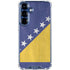 Bosnia and Herzegovina Flag Distressed Galaxy S25 Plus Clear Case