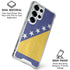 Bosnia and Herzegovina Flag Distressed Galaxy S25 Ultra Clear Case