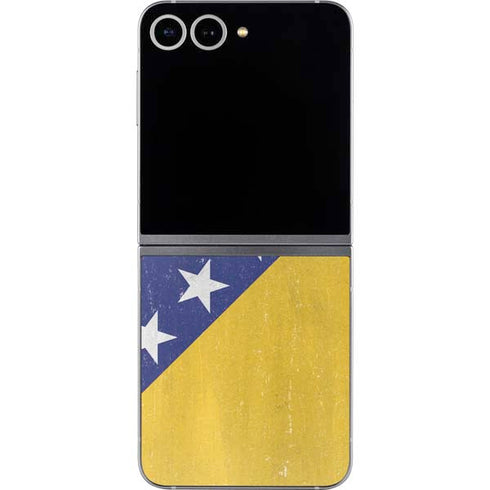 Bosnia and Herzegovina Flag Distressed Galaxy Z Flip6 Skin