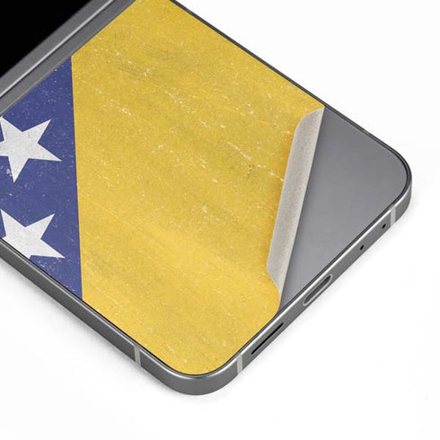 Bosnia and Herzegovina Flag Distressed Galaxy Z Flip6 Skin