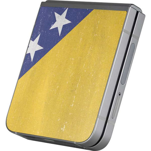 Bosnia and Herzegovina Flag Distressed Galaxy Z Flip6 Skin