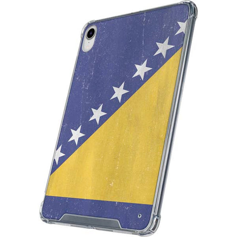 Bosnia and Herzegovina Flag Distressed iPad 11th Gen (2025) Clear Case