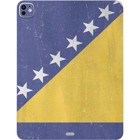 Bosnia and Herzegovina Flag Distressed iPad Pro 13in M4 (2024) Skin
