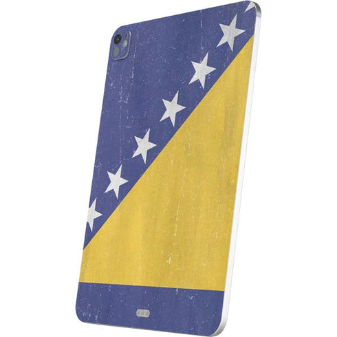 Bosnia and Herzegovina Flag Distressed iPad Pro 13in M4 (2024) Skin