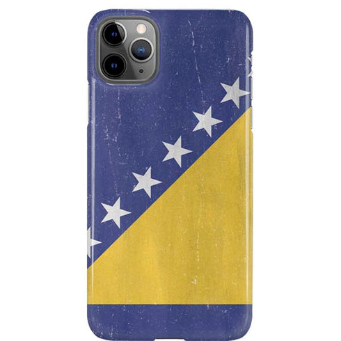 Bosnia and Herzegovina Flag Distressed iPhone Cases