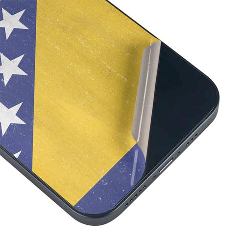 Bosnia and Herzegovina Flag Distressed iPhone 15 Skin
