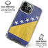 Bosnia and Herzegovina Flag Distressed iPhone 16 Pro Clear Case