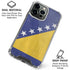 Bosnia and Herzegovina Flag Distressed iPhone 16 Pro Max Clear Case
