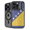 Bosnia and Herzegovina Flag Distressed iPhone 16 Pro Max Kickstand Case