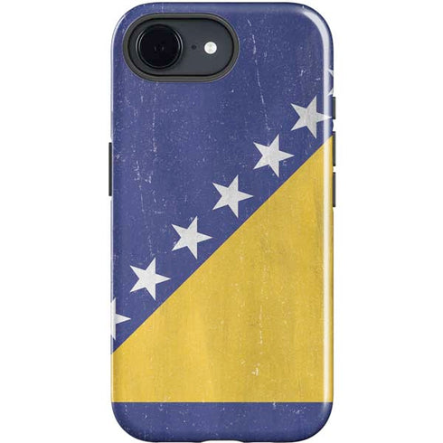 Bosnia and Herzegovina Flag Distressed iPhone 16e Impact Case