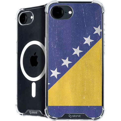 Bosnia and Herzegovina Flag Distressed iPhone 16e MagSafe Case