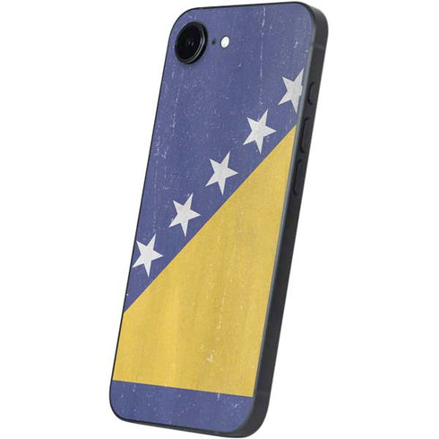 Bosnia and Herzegovina Flag Distressed iPhone 16e Skin