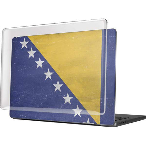 Bosnia and Herzegovina Flag Distressed MacBook Pro 14in (2021-24) Case plus Skin