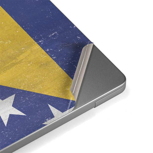 Bosnia and Herzegovina Flag Distressed Apple MacBook Pro 14-inch Skin