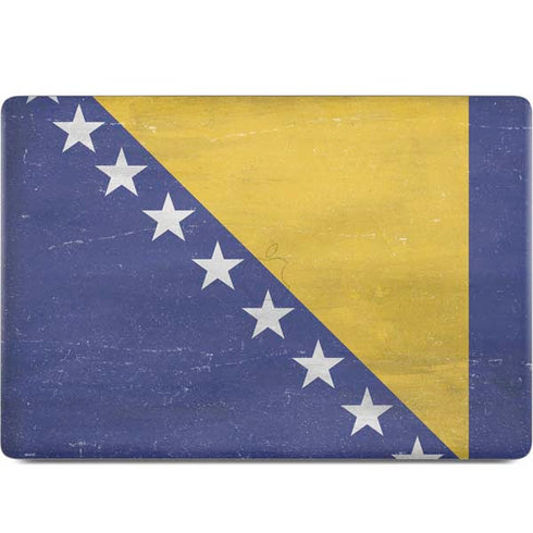 Bosnia and Herzegovina Flag Distressed MacBook Skins