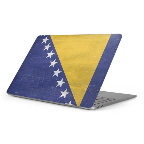 Bosnia and Herzegovina Flag Distressed Apple MacBook Pro 16-inch Skin