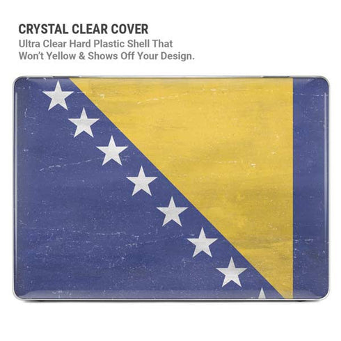 Bosnia and Herzegovina Flag Distressed MacBook Cases